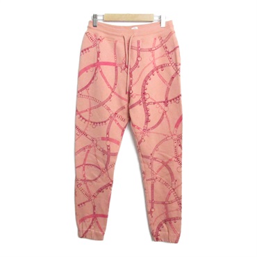 HERMES Sweat pants #34 trousers cotton Pink Used