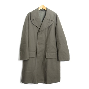 HERMES coat Trench coat cotton Khaki Used mens #44