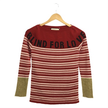 GUCCI knitwear XS size pullover strip sweater 478263 cashmere Red Used