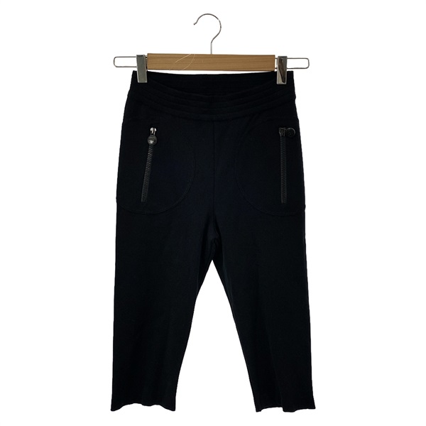 CHANEL CC Pants Short pants trousers P41407K03067 cotton Black Used Women #38
