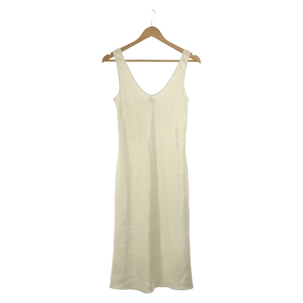 CHANEL Dress one piece P74493V65756 silk Beige Used Women size 36