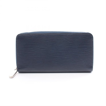 LOUIS VUITTON Zippy Wallet M61873 Epi leather Navy Indigo blue Used unisex LV