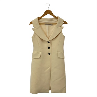 Christian Dior one piece sleeveless gilet #36 941G05A1162 wool Beige Used
