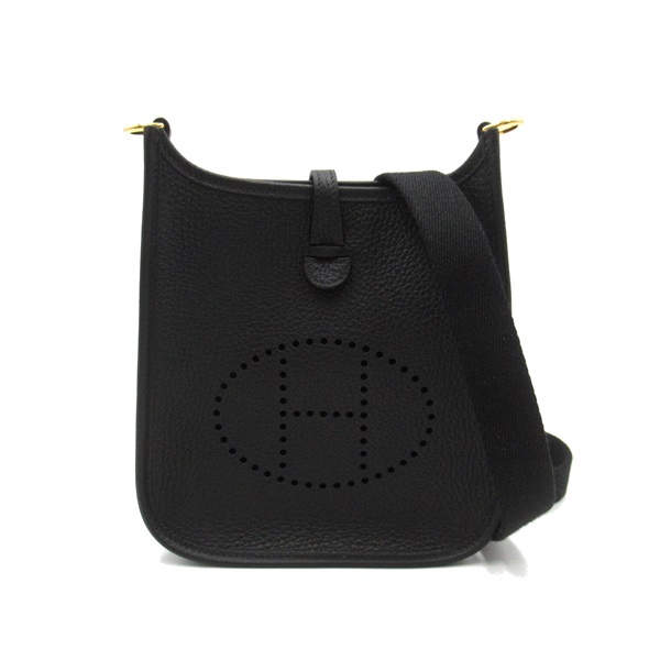 HERMES Evelyne TPM 16 Amazon Shoulder crossbody Bag W Taurillon Clemence BK GHW