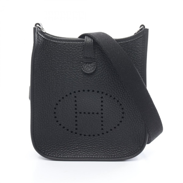 HERMES Evelyne TPM Amazon Shoulder crossbody Bag W Taurillon Clemence Black SHW