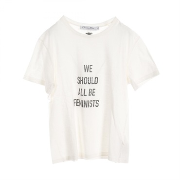 Dior 7E23503TA428 cotton T-shirts Tops White Used Women size XS