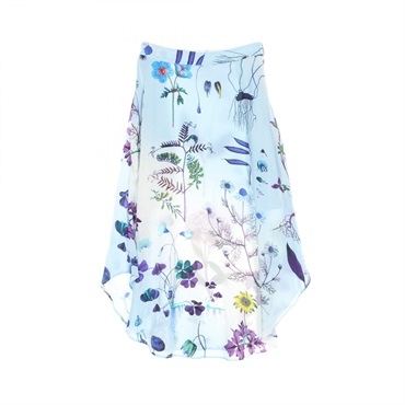 Stella McCartney skirt 600471 silk Blue Purple Multicolor Used Women #36