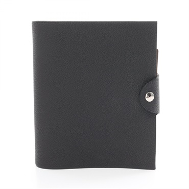 HERMES Ulysse PM Cover Notebook B Togo leather Black SHW