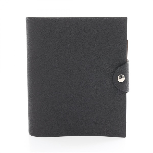 HERMES Ulysse PM Cover Notebook B Togo leather Black SHW