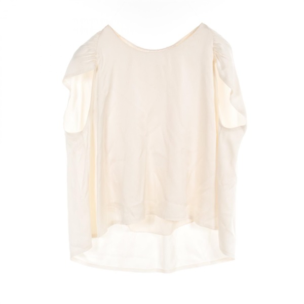 THE ROW blouse silk Beige Used Women #XS