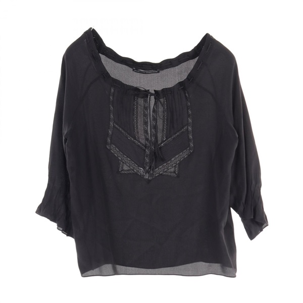 ERMANNO SCERVINO blouse Tops shirts silk Black Used Women size 38