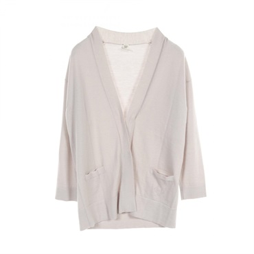HERMES cardigan cashmere Knitwear Gray Used Women #36