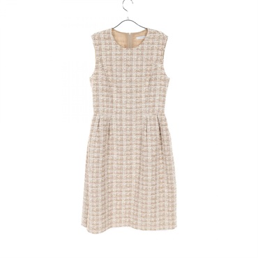 FOXEY Dress 40542 cotton polyester Beige White Used Women size 40