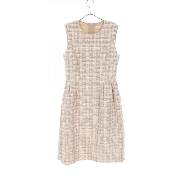 FOXEY Dress 40542 cotton polyester Beige White Used Women size 40