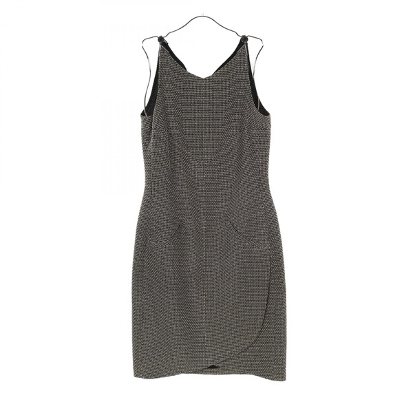 CHANEL Dress P41055V29610 Rayon polyester Black Gold Used Women size 34