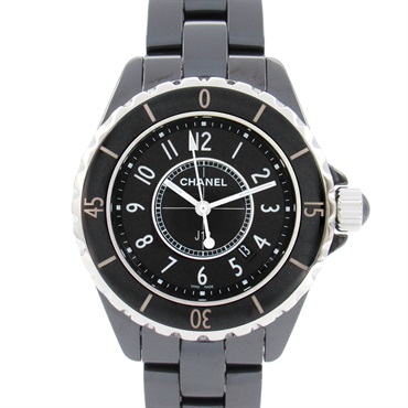 CHANEL J12 Wrist Watch H0682 Quartz ceramic Used Women Black CC Coco
