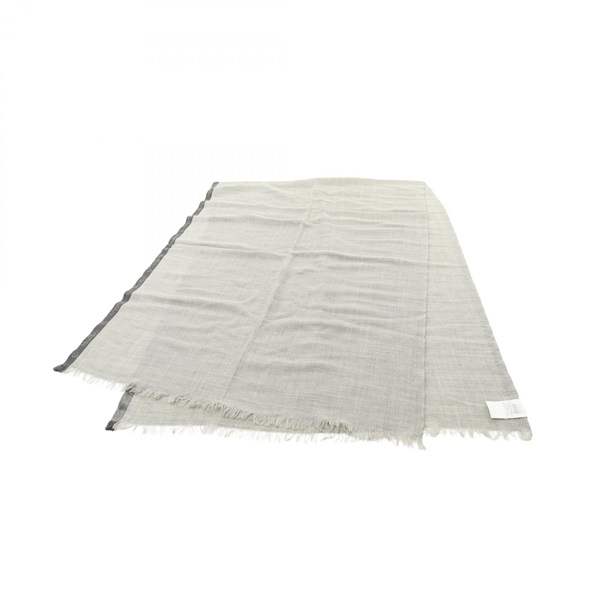 MAX MARA Stole scarf wratp echarpe wool silk Gray Used