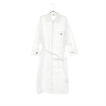 HERMES Chaine dancre Dress 3E0548DX cotton White Used Women size 34