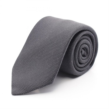 HERMES Tie 233615 silk Navy Used mens