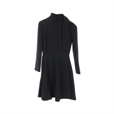 Dior Dress 911R58A1166 wool silk Black Used Women size 34