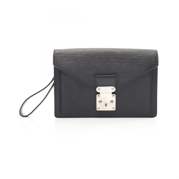 LOUIS VUITTON Sellier Dragonne Pochette Clutch bag M52762 Epi leather Black Used