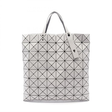 BAO BAO ISSEY MIYAKE Tote Bag BB23AG682 PVC coated canvas White Used Women