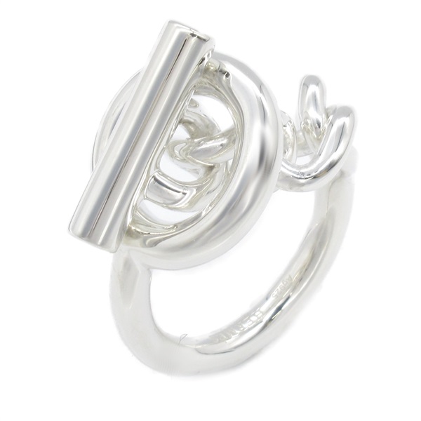 HERMES Croisette ring #8.25 US size Silver925 Used