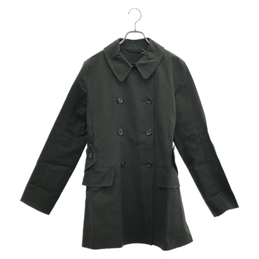 LOUIS VUITTON coat cotton Black Used Women size 42 monogram