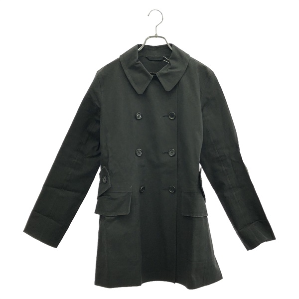 LOUIS VUITTON coat cotton Black Used Women size 42 monogram