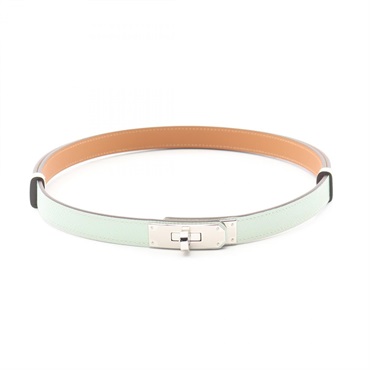 HERMES Kelly belt ceinture W Epsom leather Green SHW