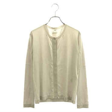 HERMES Knitwear cardigan Jacket cashmere Gray Used Women size 34
