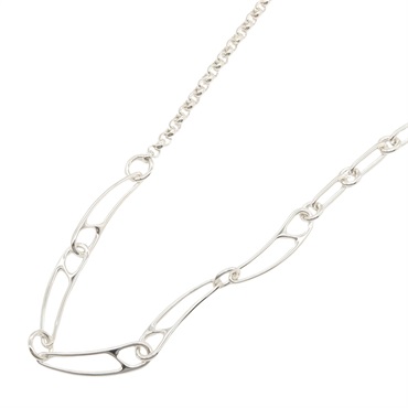 HERMES Chaine d'Ancre Enchainee Necklace Silver925 Used women