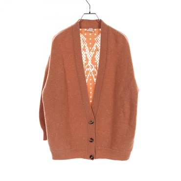 HERMES BRIDES de GALA cardigan knitwear silk #34 wool Pink Used
