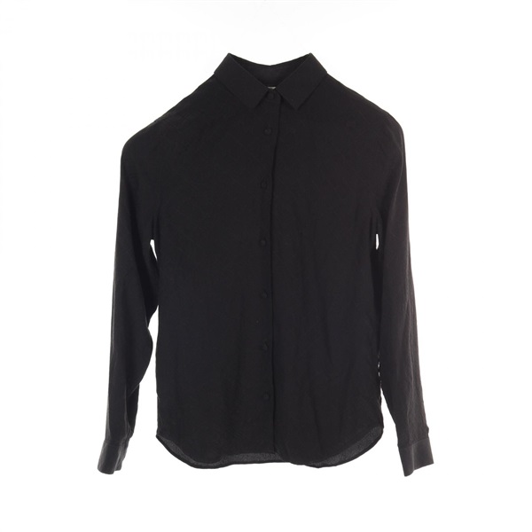 GUCCI GG pattern blouse shirts Tops 622196 silk Black Used Women size 36