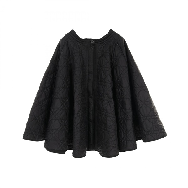 Christian Dior Microcannage quilted technical taffeta skirt #38 157J67A2827 BK