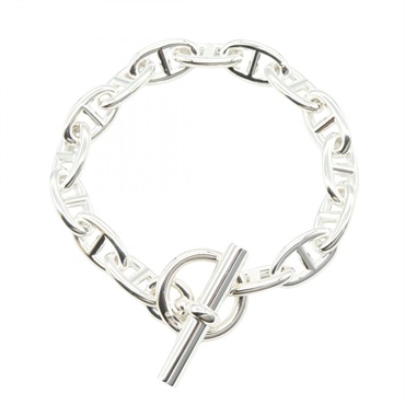 HERMES Chaine d'Ancre 15 links Bracelet Bangle 20cm Silver925