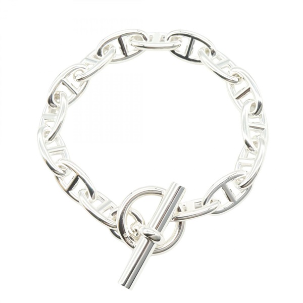 HERMES Chaine d'Ancre 15 links Bracelet Bangle 20cm Silver925