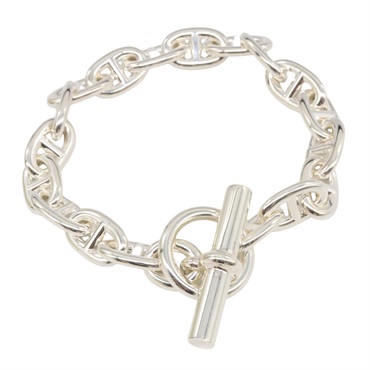 HERMES Chaine d'Ancre MM 18 frames Bracelet Silver925 unisex