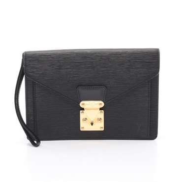 LOUIS VUITTON Sellier Dragonne business clutch second bag M52612 Epi Noir LV