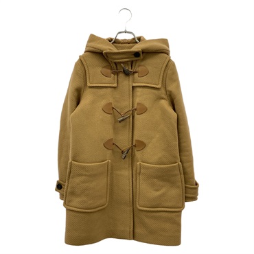 PRADA Hooded Duffle Coat wool Camel Brown Used Women #38
