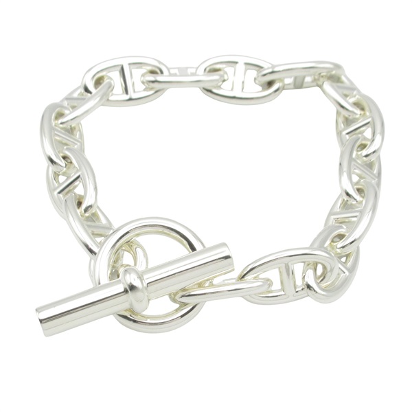 HERMES Chaine d'Ancre Bracelet GM 15 links Bracelet Silver925 Used unisex