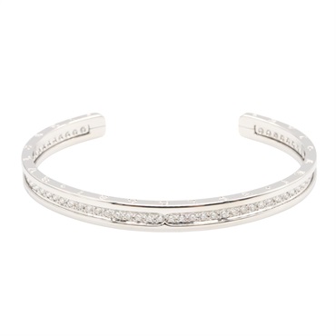 BVLGARI BVLGARI Open Bracelet Diamond Bangle 18KWG White Gold Used Women