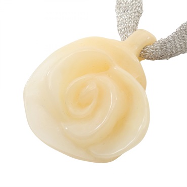 CHANEL Camellia COCO Mark Necklace choker Plastic White Used CC