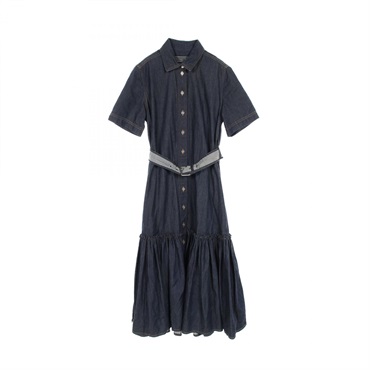 Dior Dress 312R17A3517 cotton denim Navy Used Women size 34