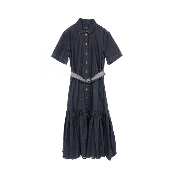 Dior Dress 312R17A3517 cotton denim Navy Used Women size 34