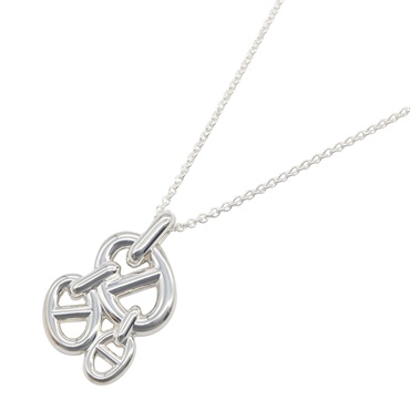 HERMES Chaine d'Ancre Enchainee Necklace Pendant Silver925 Used Women