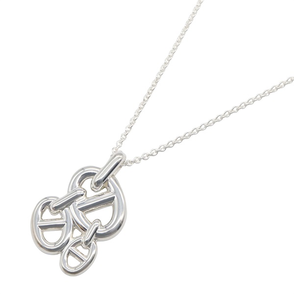 HERMES Chaine d'Ancre Enchainee Necklace Pendant Silver925 Used Women