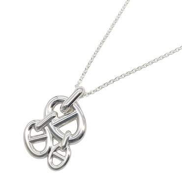 HERMES Chaine d'Ancre Enchainee Necklace Silver925 Used Women Pendant