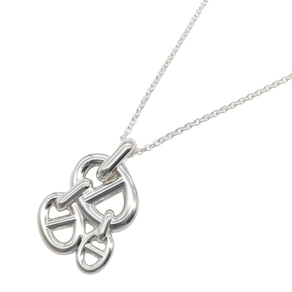 HERMES Chaine d'Ancre Enchainee Necklace Silver925 Used Women Pendant