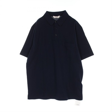 HERMES Polo shirt XL size short sleeves pullover cotton Navy mens